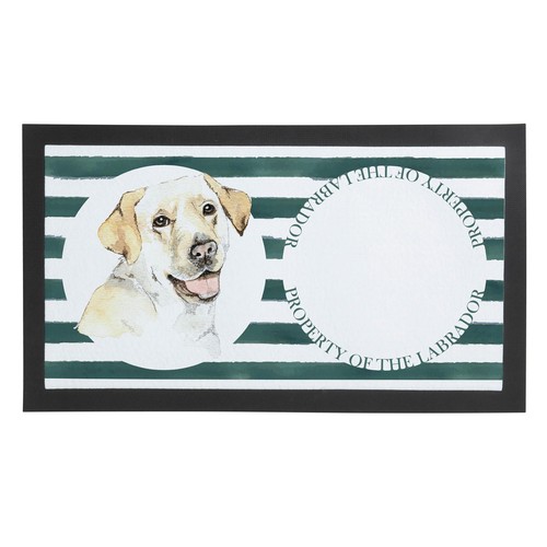 Labrador pet bowl mat - labrador,