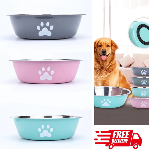 Stainless steel pet bowl - stainless,