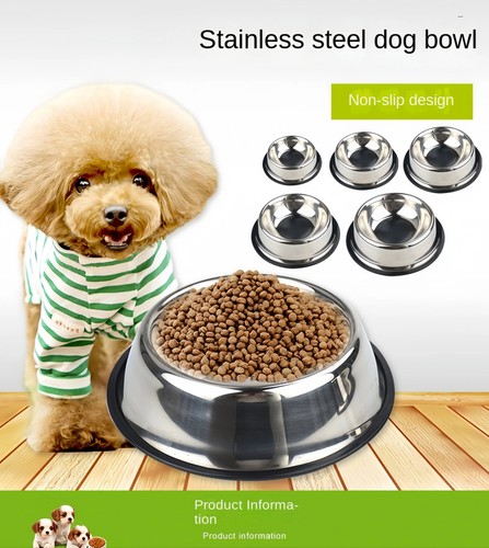Stainless steel pet bowl - stainless,