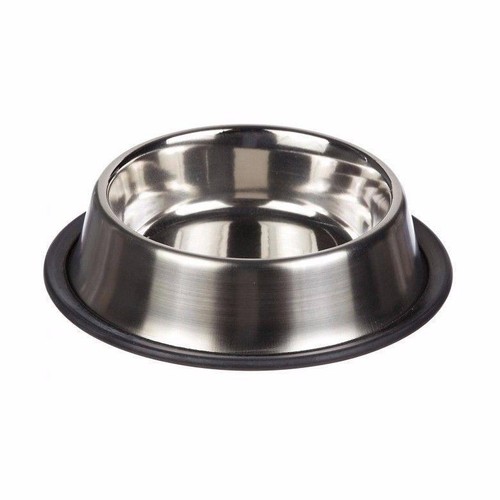 Stainless steel dog bowl 26cm - steel,