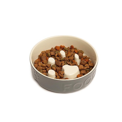 Slow feeder dog bowl - slow, large